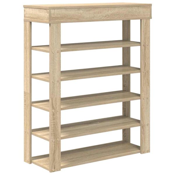 Ράφι παπουτσιών vidaXL Sonoma Oak 80x30x98 cm Κατασκευασμένο ξύλο
