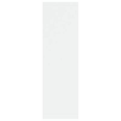 vidaXL Ραφιέρα Τοίχου Λευκή 85 x 16 x 52,5 εκ. από Επεξεργασμένο Ξύλο