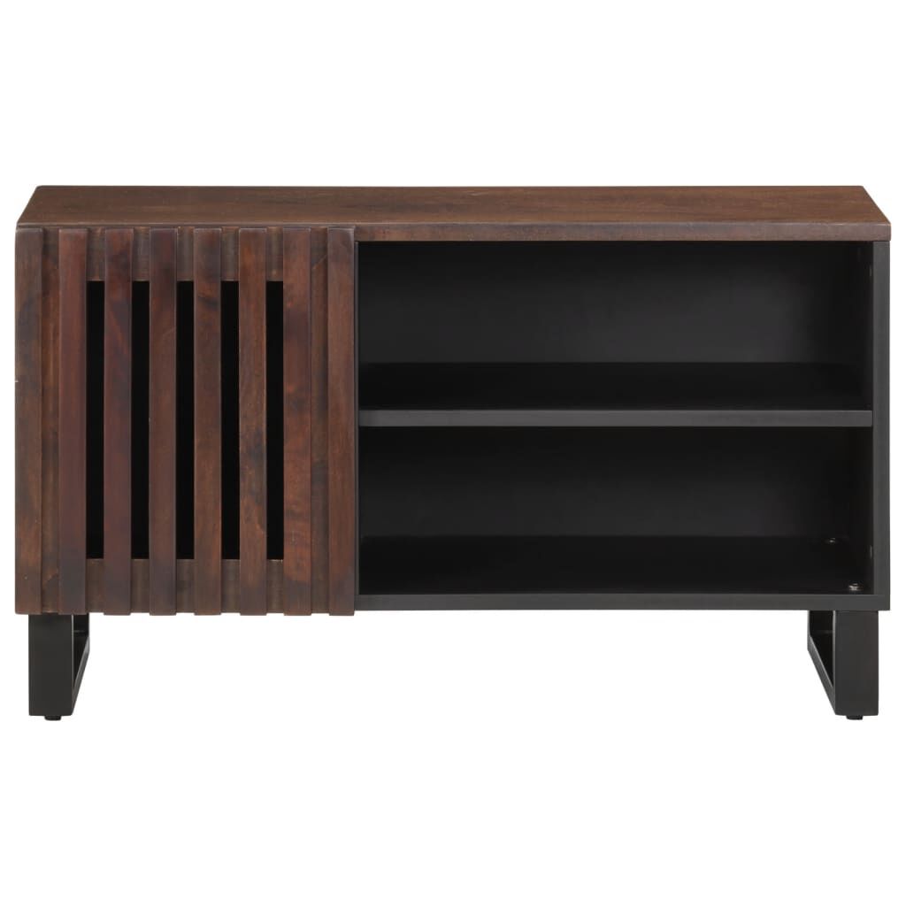 vidaXL Έπιπλο Τηλεόρασης Καφέ 80x34x46 εκ. Μασίφ Ξύλο Μάνγκο