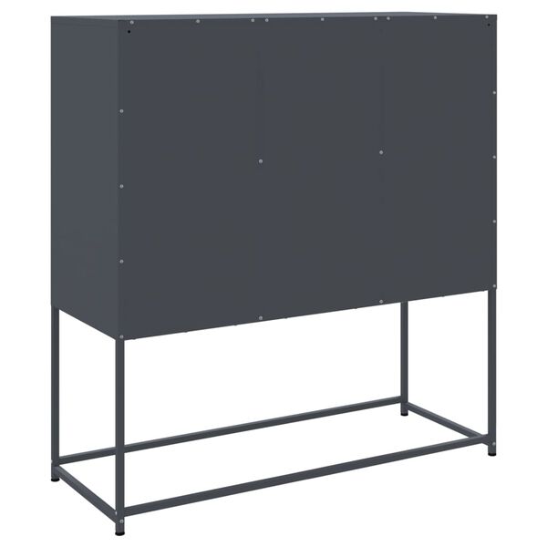vidaXL Ντουλάπι Ανθρακί 100,5x39x107 εκ. από Ατσάλι