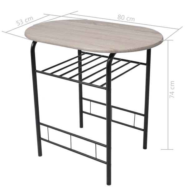 vidaXL Σετ Επίπλων Μπαρ για Πρωινό από MDF