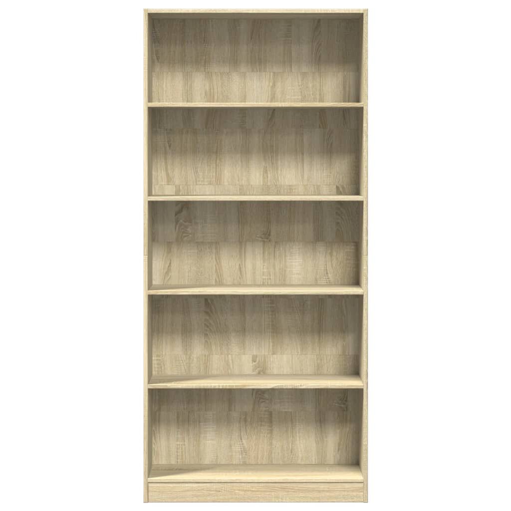 vidaXL Βιβλιοθήκη Sonoma Δρυς 80x24x176 εκ. από Επεξεργασμένο Ξύλο