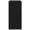 vidaXL Βιβλιοθήκη Μαύρη Δρυς 31x24x52 cm Κατασκευασμένο ξύλο