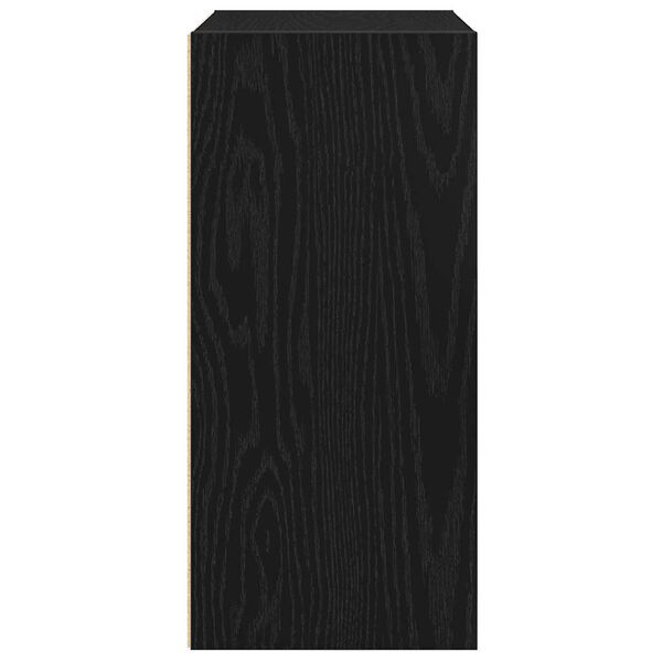 vidaXL Βιβλιοθήκη Μαύρη Δρυς 31x24x52 cm Κατασκευασμένο ξύλο