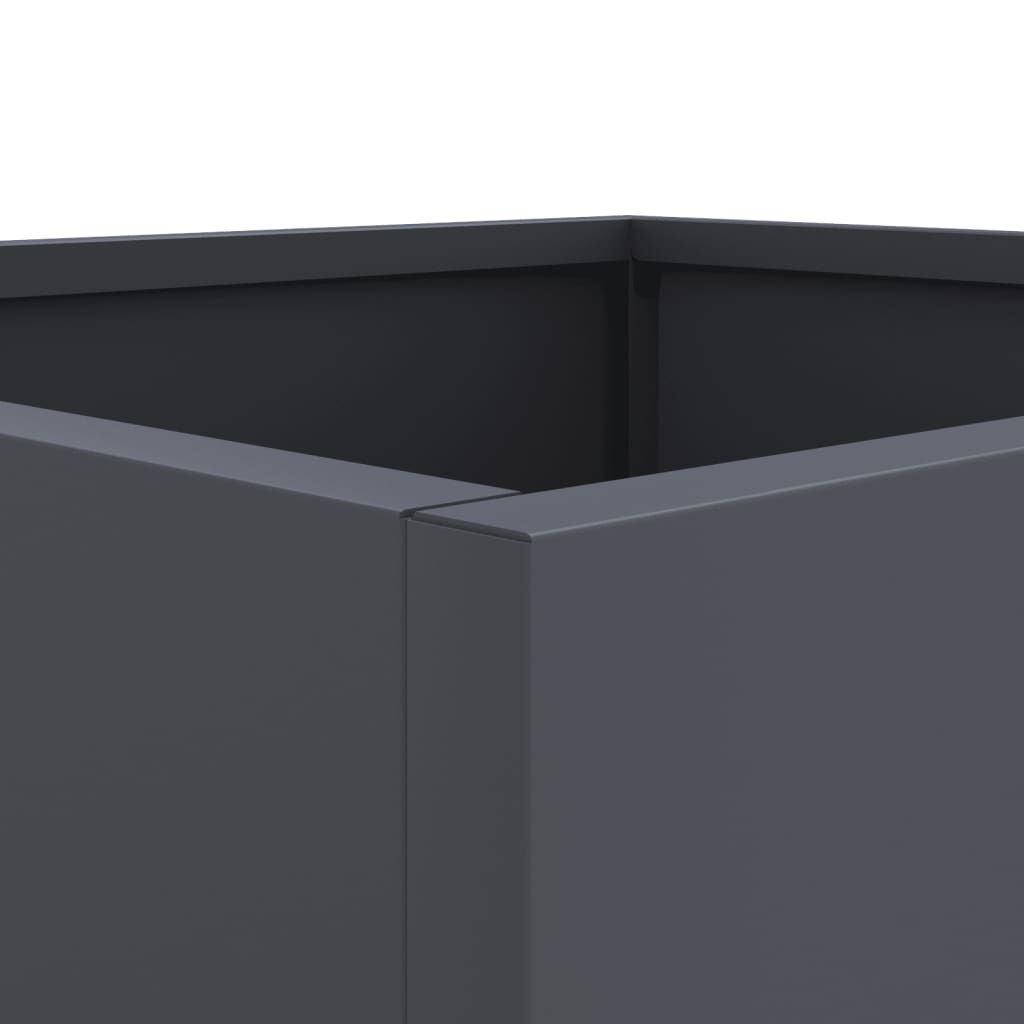 vidaXL Ζαρντινιέρα Ανθρακί 42x40x39 εκ. από Χάλυβα