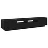 vidaXL Ντουλάπι TV 2 pcs Μαύρο 200 x 35 x 40 εκ. Επεξεργασμένο ξύλο