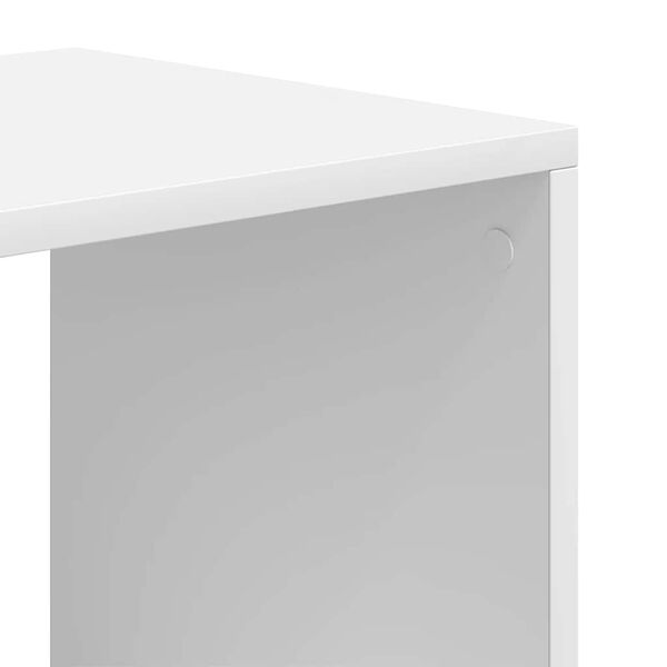 vidaXL Βιβλιοθήκη με 5 Ράφια Λευκή 66x31x112 εκ. Επεξεργασμένο Ξύλο