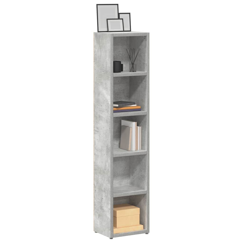 vidaXL Έπιπλα CD 2 τεμ. Γκρι Σκυροδέματος 21x16x93,5 εκ. Μοριοσανίδα