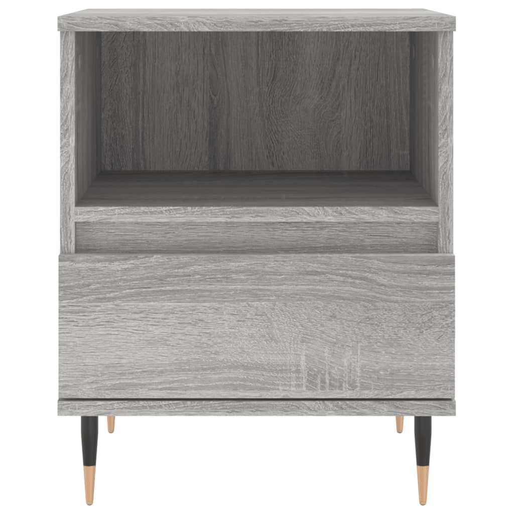 vidaXL Κομοδίνο Γκρι Sonoma 40 x 35 x 50 εκ. από Επεξεργασμένο Ξύλο