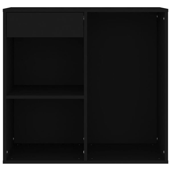 vidaXL Ντουλάπι Καλλυντικών Μαύρο 80 x 40 x 75 εκ. Επεξεργασμένο ξύλο
