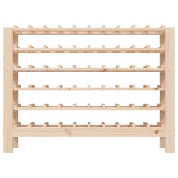vidaXL Ραφιέρα Κρασιών 109,5x30x82 εκ. από Μασίφ Ξύλο Πεύκου