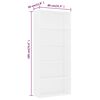 vidaXL Βιβλιοθήκη με 5 Ράφια Λευκή 80 x 30 x 189 εκ. Επεξ. Ξύλο