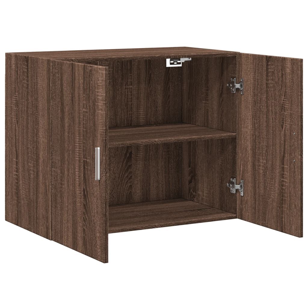 vidaXL Ντουλάπι Τοίχου Καφέ Δρυς 80x42,5x64 εκ. Επεξεργασμένο Ξύλο