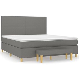 vidaXL &Kappa;&rho;&epsilon;&beta;ά&tau;&iota; Boxspring &mu;&epsilon; &Sigma;&tau;&rho;ώ&mu;&alpha; &Sigma;&kappa;&omicron;ύ&rho;&omicron; &Gamma;&kappa;&rho;&iota; 160x200 &epsilon;&kappa; &Upsilon;&phi;&alpha;&sigma;&mu;ά&tau;&iota;&nu;&omicron;