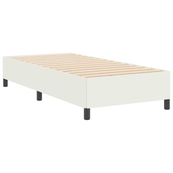 vidaXL Σκελετός Κρεβατιού Κρεμ 80 x 200 cm Βελούδο