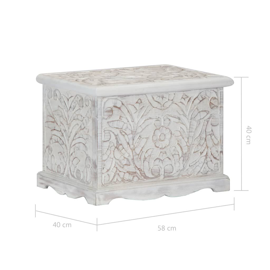 vidaXL Μπαούλο Αποθήκευσης 58 x 40 x 40 εκ. από Μασίφ Ξύλο Ακακίας