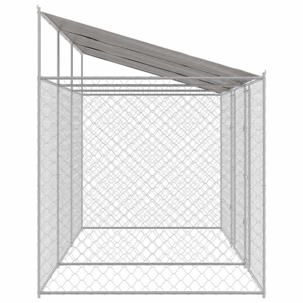 Κλουβί σκύλου Ασημί 600 x 200 x 256 εκ. Επικαλυμμένος Χάλυβας
