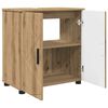 vidaXL Ντουλάπι Μπάνιου με ράφι με πόρτα artisan δρυς 61 x 35 x 64 εκ.