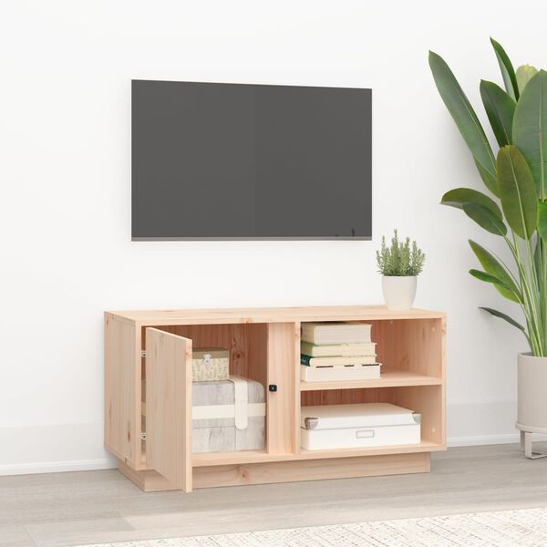 vidaXL Έπιπλο Τηλεόρασης 80 x 35 x 40,5 εκ. από Μασίφ Ξύλο Πεύκου