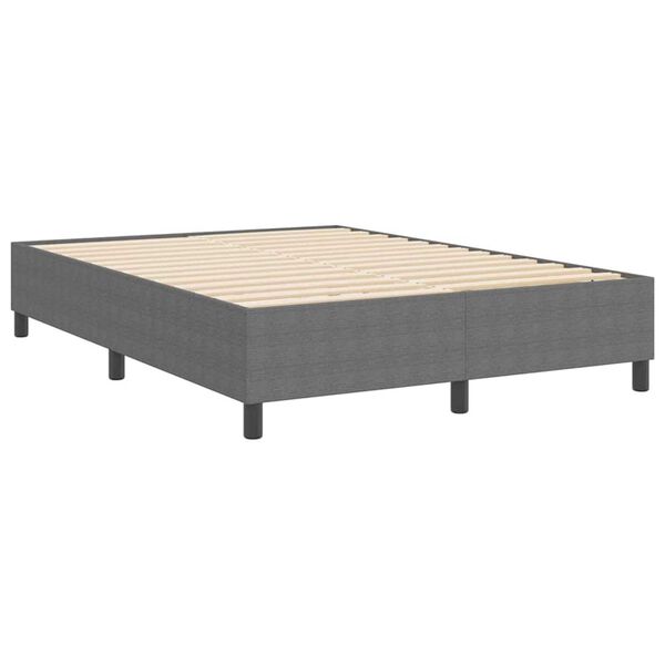 vidaXL Κρεβάτι με ελατήρια Ανοιχτό γκρι 140 x 200 cm Βελούδο