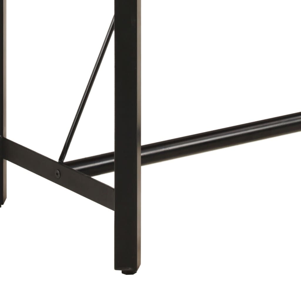 vidaXL Τραπέζι Μπαρ 180 x 70 x 107 εκ. από Μασίφ Ξύλο Μάνγκο & Σίδηρο