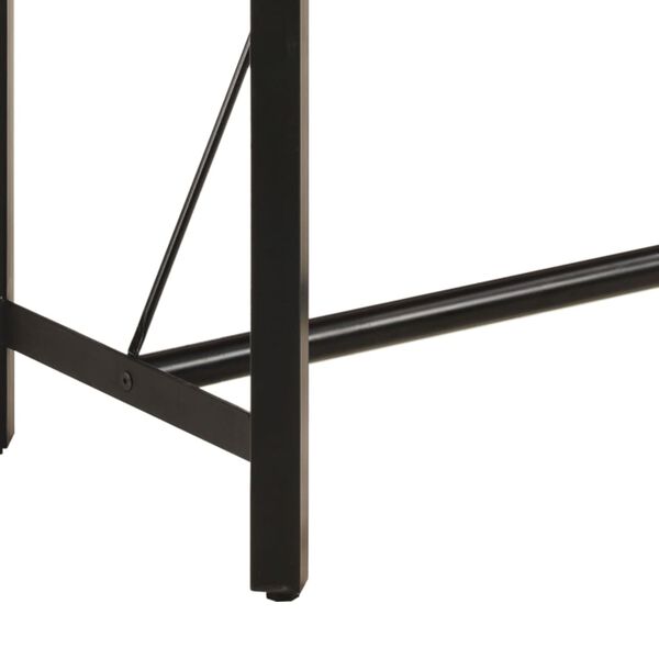 vidaXL Τραπέζι Μπαρ 180 x 70 x 107 εκ. από Μασίφ Ξύλο Μάνγκο & Σίδηρο