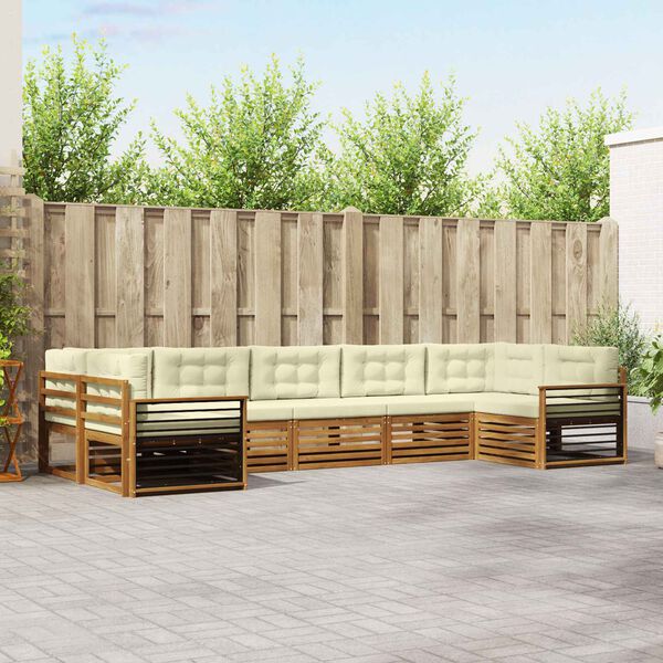 vidaXL &Sigma;&epsilon;&tau; &Kappa;&alpha;&nu;&alpha;&pi;έ 7 pcs &Phi;&upsilon;&sigma;&iota;&kappa;ό &kappa;&alpha;&iota; &Kappa;&rho;έ&mu;&alpha; &Sigma;&tau;&epsilon;&rho;&epsilon;ό &Xi;ύ&lambda;&omicron; &Alpha;&kappa;&alpha;&kappa;ί&alpha;&sigmaf;