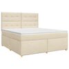 vidaXL &Kappa;&rho;&epsilon;&beta;ά&tau;&iota; box spring &mu;&epsilon; &sigma;&tau;&rho;ώ&mu;&alpha; &Kappa;&rho;&epsilon;&mu; 140 x 200 cm Ύ&phi;&alpha;&sigma;&mu;&alpha;