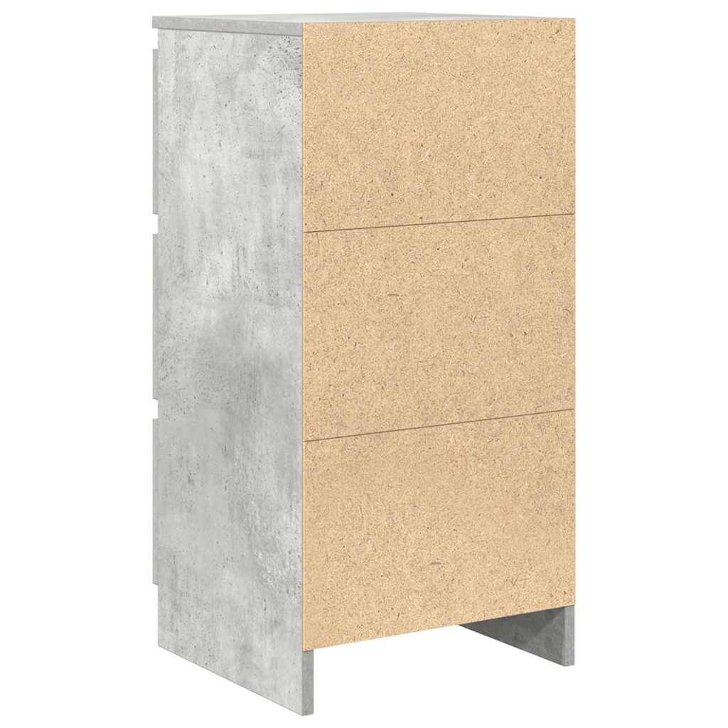vidaXL Ντουλάπι Γκρι Σκυροδέματος 37,5x35x76 εκ. Επεξεργασμένο Ξύλο
