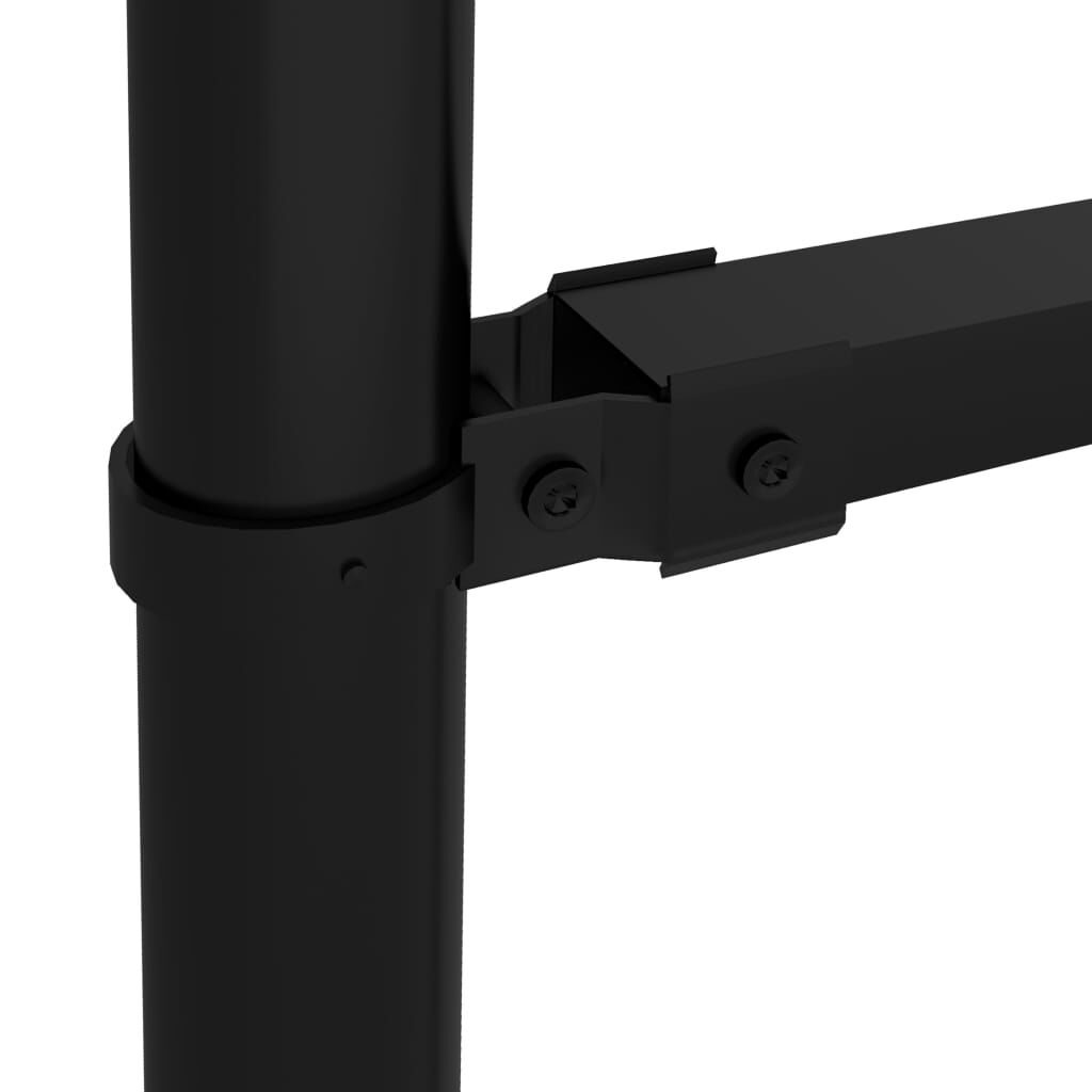 vidaXL Κάγκελα Περίφραξης με Λόγχες Μαύρα (1,-1,25) x 1,7 μ. Ατσάλινα