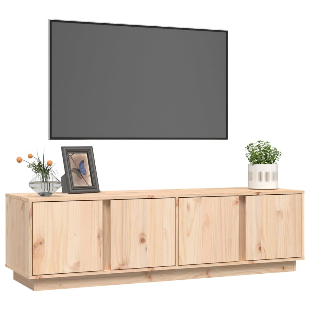 vidaXL Έπιπλο Τηλεόρασης 140 x 40 x 40 εκ. από Μασίφ Ξύλο Πεύκου