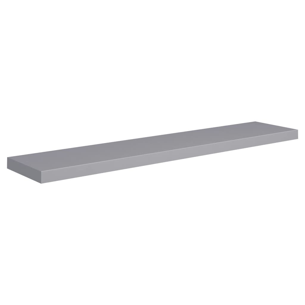 vidaXL Ράφι Τοίχου Γκρι 120x23,5x3,8 εκ. MDF