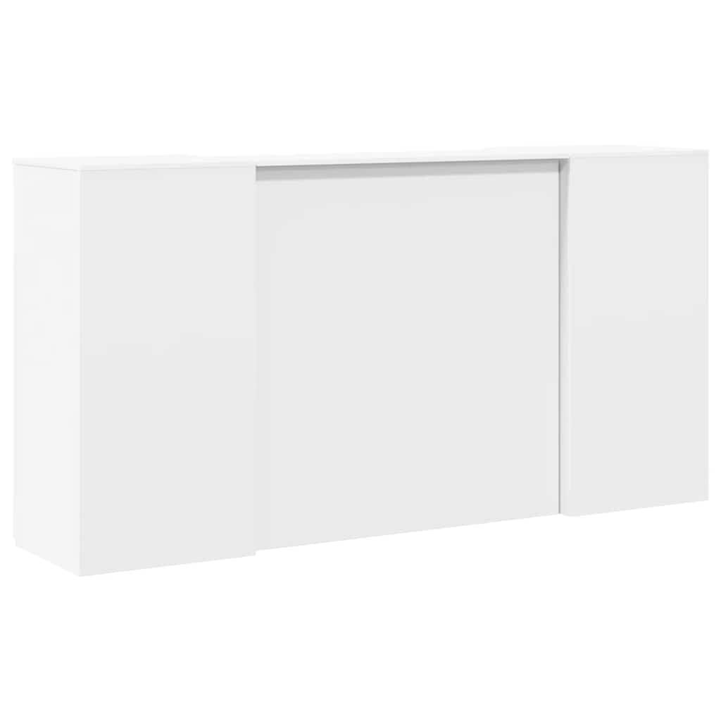 vidaXL Γραφείο υποδοχής Λευκό 200x50x103,5 εκ. Επεξεργασμένο Ξύλο