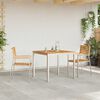 vidaXL ΣετΤραπεζαρίαςΚήπου 3 pcs Καφέ Στερεό Τικ