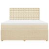 vidaXL &Kappa;&rho;&epsilon;&beta;ά&tau;&iota; Boxspring &mu;&epsilon; &Sigma;&tau;&rho;ώ&mu;&alpha; &Kappa;&rho;&epsilon;&mu; 180x200 &epsilon;&kappa;. &Upsilon;&phi;&alpha;&sigma;&mu;ά&tau;&iota;&nu;&omicron;