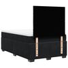 vidaXL Κρεβάτι Boxspring με Στρώμα Μαύρο 120 x 200 εκ. Βελούδινο