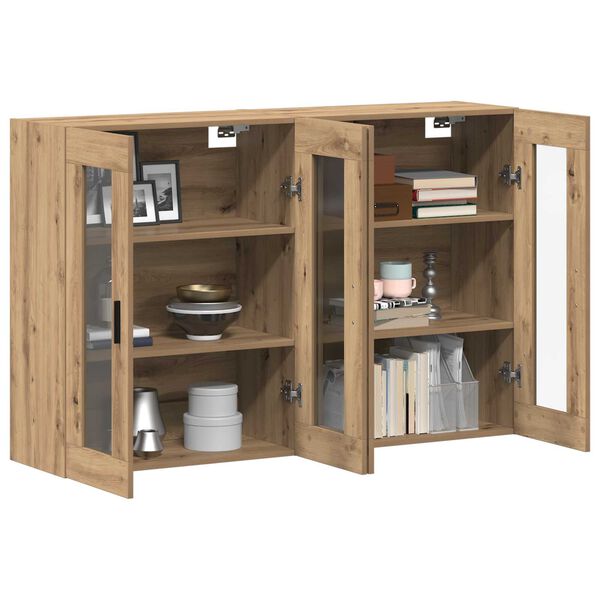 vidaXL Ντουλάπια Τοίχου 2 Τεμάχια Artisan Δρυς 69.5 x 34 x 90 cm, Τεχνητό Ξύλο