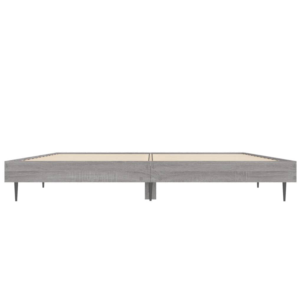 vidaXL Πλαίσιο Κρεβατιού Γκρι Sonoma 120 x 190 εκ. Επεξεργασμένο Ξύλο