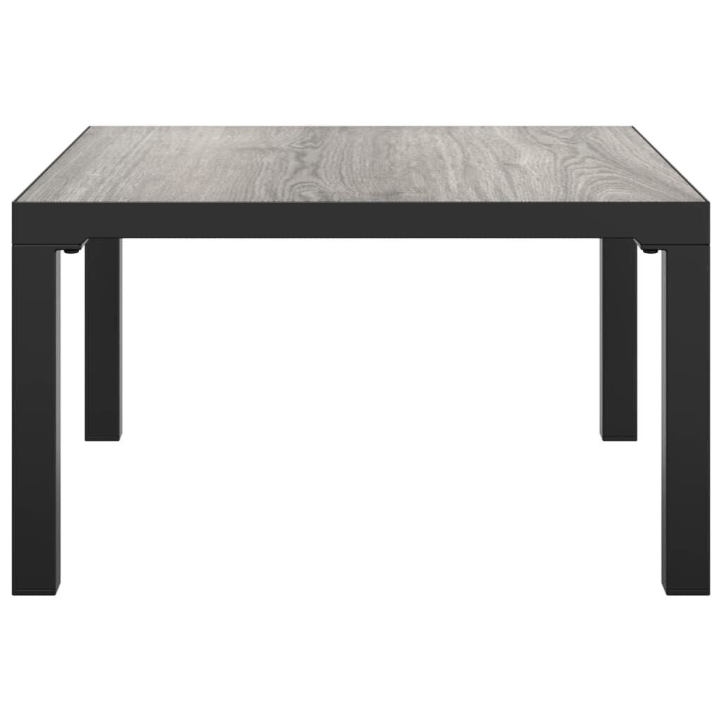 vidaXL Τραπέζάκι Κήπου Γκρι 55 x 55 x 31 εκ. από DPC και Ατσάλι