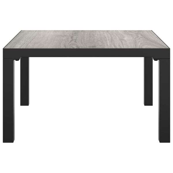 vidaXL Τραπέζάκι Κήπου Γκρι 55 x 55 x 31 εκ. από DPC και Ατσάλι