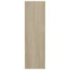 vidaXL Παπουτσοθήκη Τοίχου Sonoma Δρυς 60 x 18 x 60 εκ. Μοριοσανίδα