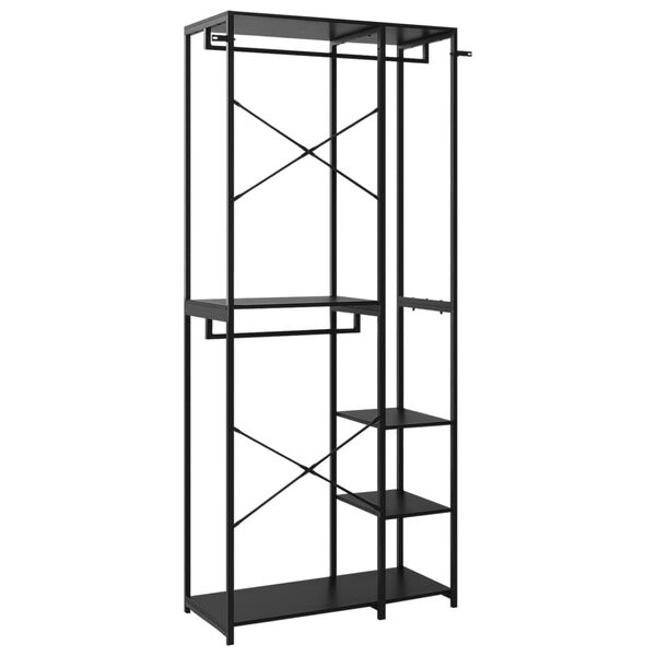 vidaXL &Nu;&tau;&omicron;&upsilon;&lambda;ά&pi;&alpha; &Mu;&alpha;ύ&rho;&eta; 90 x 40 x 213 &epsilon;&kappa;. &alpha;&pi;ό &Mu;έ&tau;&alpha;&lambda;&lambda;&omicron; &kappa;&alpha;&iota; &Mu;&omicron;&rho;&iota;&omicron;&sigma;&alpha;&nu;ί&delta;&alpha;