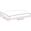 vidaXL Μαξιλάρι παλέτας για κάθισμα Μαύρο 120 x 80 x 12 cm