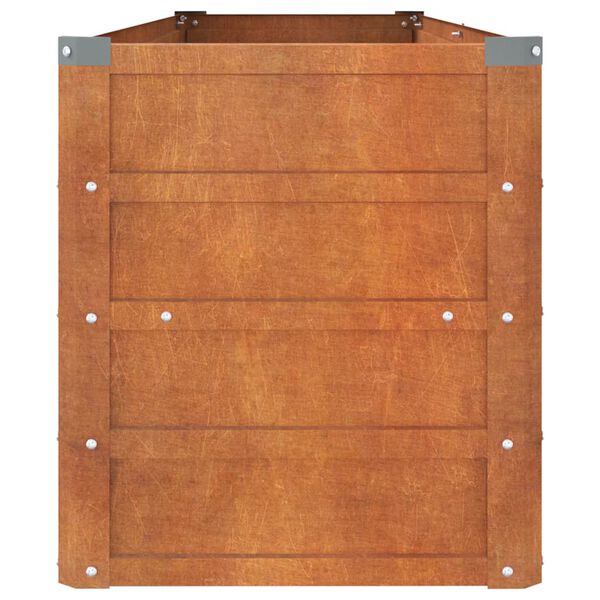 vidaXL Ζαρντινιέρα Σκουριασμένο 160x40x45 εκ. Ατσάλι Σκληρυθέν Αέρα