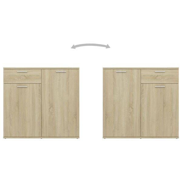 vidaXL Μπουφές Sonoma Δρυς 160 x 36 x 75 εκ. από Επεξ. Ξύλο