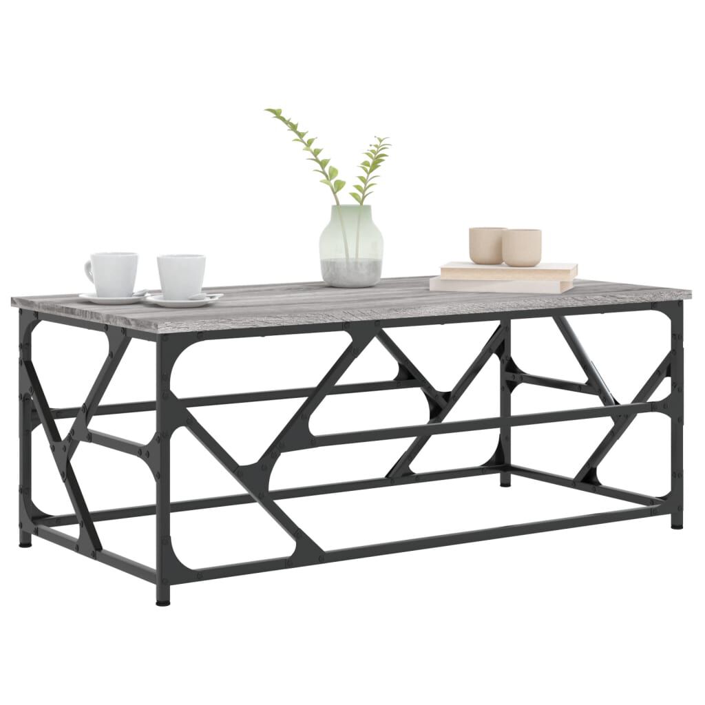 vidaXL Τραπεζάκι Σαλονιού Γκρι Sonoma 100x50x40 εκ. Επεξεργασμένο Ξύλο