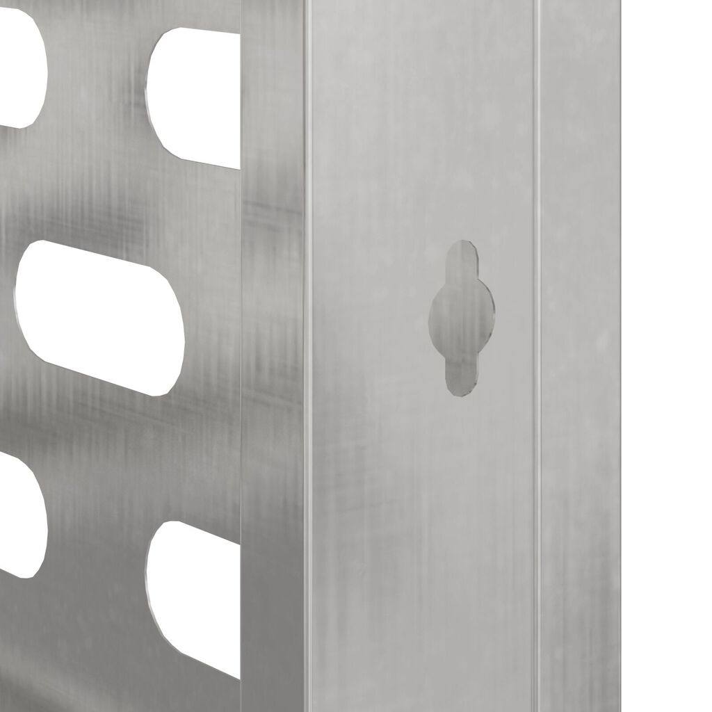 vidaXL Κάλυμμα Κλιματιστικού 110x50x80 εκ Ανοξείδωτο Ατσάλι
