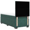vidaXL Κρεβάτι Boxspring με Στρώμα Σκούρο Πράσινο 100x200εκ. Βελούδινο