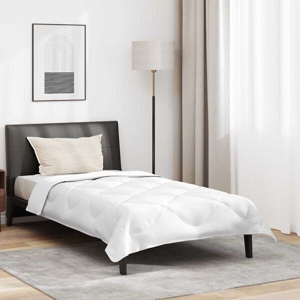 vidaXL Πάπλωμα με μαξιλάρι Λευκό 140 x 200 cm Μικροΐνες