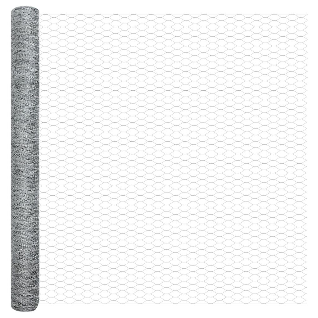 Περίφραξη Hexagon vidaXL 1.4x50 μ Γαλβανισμένος Χάλυβας